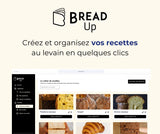 BreadUp - Abonnement annuel à un outil de création et de gestion de recettes